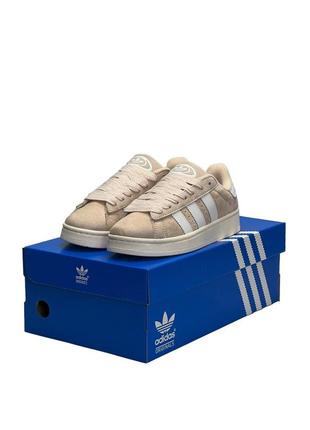 Жіночі кросівки adidas originals campus beige white#адидас