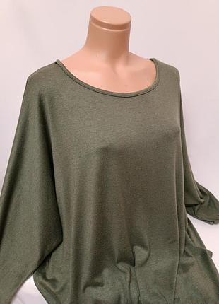 Кофта оверсайз италия 4xl/5xl/6xl/20/22/24/48/50/52