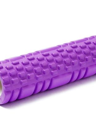 Массажный ролик для спины и тела standard roller 29x10 см purple