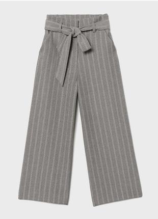 H&m серые брюки, колоты в полоску, размер s