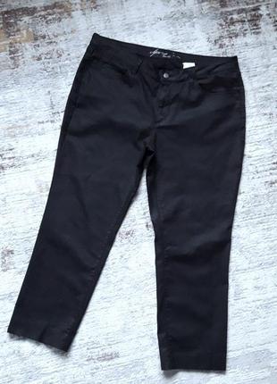 Стрейчевые штаны, 54, материал по типу кожзама, хлопок, полиэстер, эластан, valia