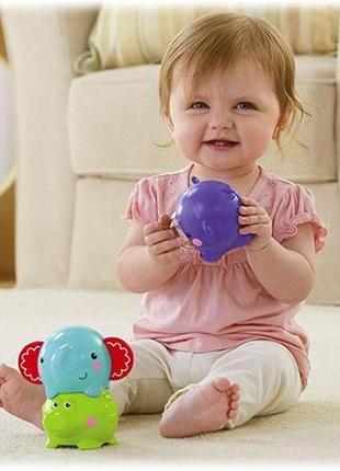 Пирамидка "веселы зверушки" fisher-price bgp414 фото