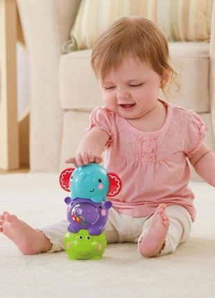 Пирамидка "веселы зверушки" fisher-price bgp415 фото