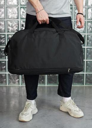 Спортивная дорожная сумка puma белое лого, сумка с возможностью увеличить объем5 фото
