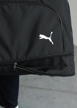 Спортивная дорожная сумка puma белое лого, сумка с возможностью увеличить объем3 фото