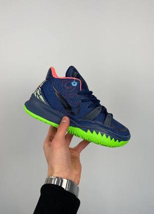 Мужские синие текстильные кроссовки nike kyrie 7 anime cq9327-401