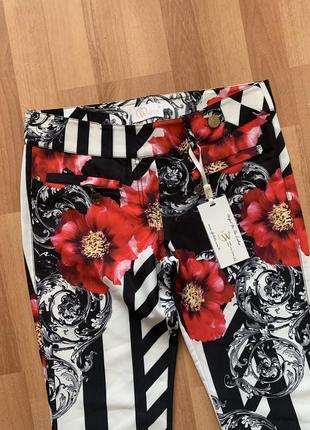 Літні штани штани жіночі в квітковий принт3 фото