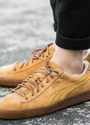 Кожаные кроссовки puma "basket classic winterized" 42р/27,5см