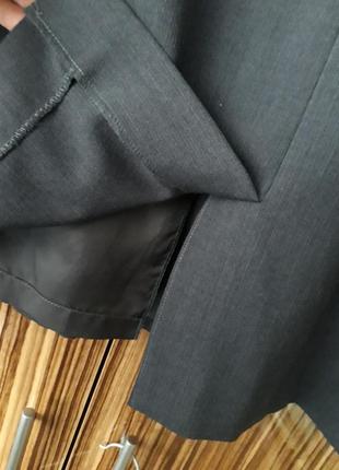 Шикарный брендовый качественный шерстяной костюм размер 54-569 фото
