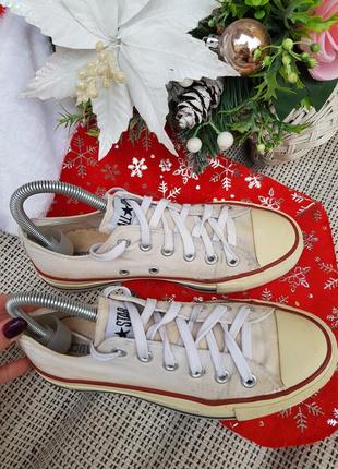 Кеды кремовые бежевые классические конверс Converse конверсы chuck taylor all star 37