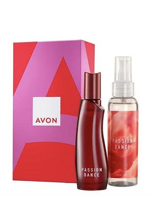 Парфюмерный набор passion dance avon в подарочной упаковке