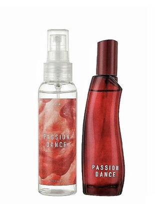 Парфюмерный набор passion dance avon в подарочной упаковке2 фото