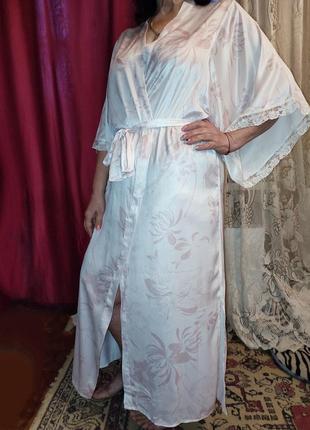 Длинный легкий,предостойкий халат-кимоно,пенюар 46/546 фото
