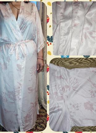 Длинный легкий,предостойкий халат-кимоно,пенюар 46/545 фото