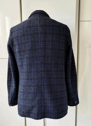 ♥️1+1=3♥️ rene lezard италия мужской пиджак из смеси шерсти в клетку5 фото