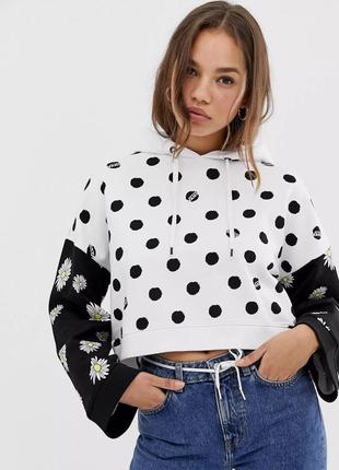 Кроп-топ худі vans exclusive daisy spot hoodie