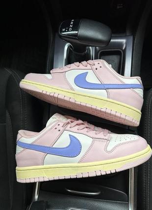 Nike dunk low «pink oxford»1 фото