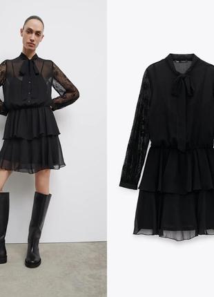 Сукня жіноча оригінал зара zara шифон