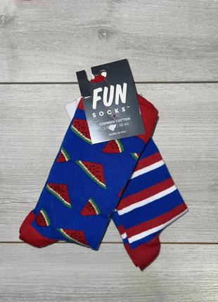 Носки высокие 2 пары женские размер 36-40 fun socks.цена за упаковку.2 фото