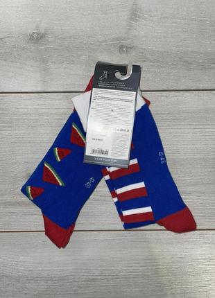 Носки высокие 2 пары мужские размер 41-46 fun socks.цена за упаковку.3 фото