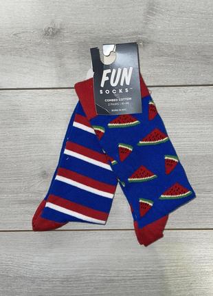 Носки высокие 2 пары мужские размер 41-46 fun socks.цена за упаковку.2 фото