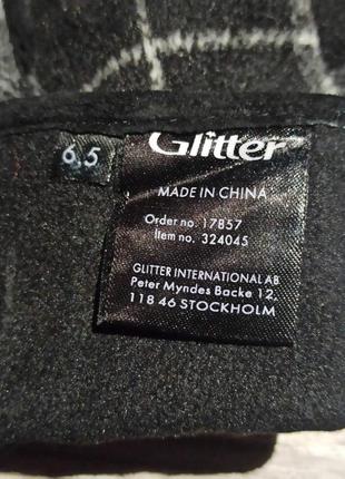 Glitter перчатки замш + ткань р.6.53 фото