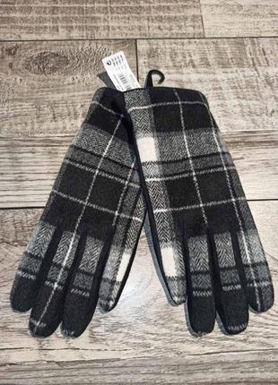 Glitter рукавички  замш + тканина р.6.5