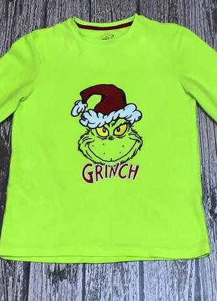 Новогодняя флисовая кофта grinch для мальчика 9-10 лет, 134-140 см2 фото