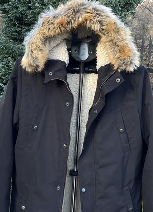 Стильная теплая мужская парка куртка размер s4 фото