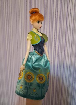 Disney frozen кукла анна в весеннем наряде холодное сердце4 фото