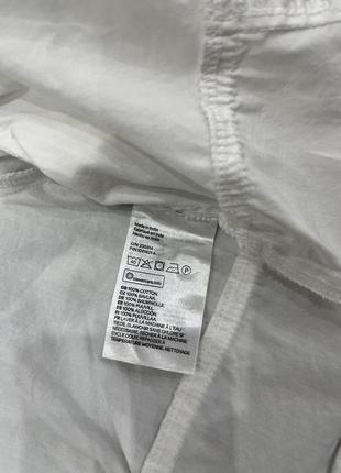 Блуза рубашка белая укороченная h&amp;m4 фото