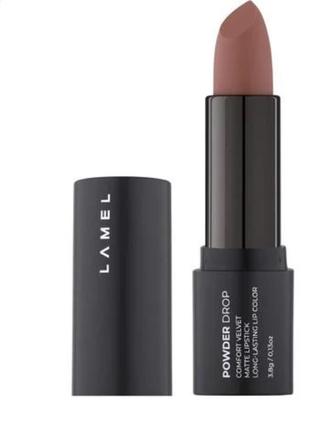 Помада для губ lamel professional make up powder drop matte lipstick 405, 3.8 г1 фото