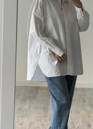 Рубашка блуза сорочка zara h&amp;m бавовняна хлопкова6 фото