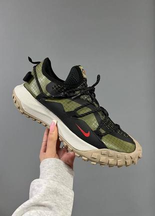 Кроссовки nike acg mountain fly low se olive black