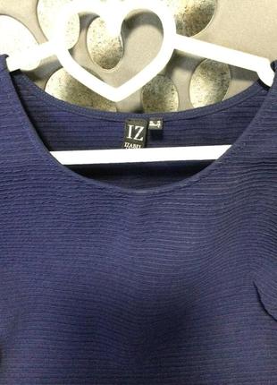 Футболка,блуза,синя,подовжена по спинці,izabel london2 фото