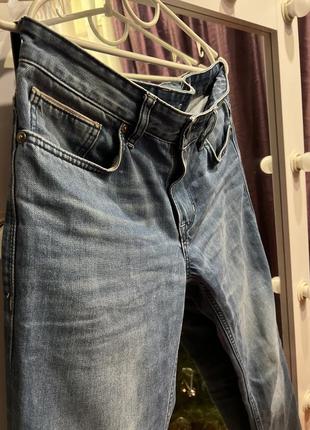 Классные джинсы синего цвета не тянутся качественная джинса!✨4 фото