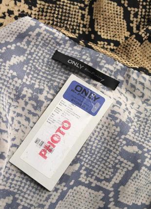 Нова брендова блузка на запах "only" зі зміїним принтом. розмір м.5 фото