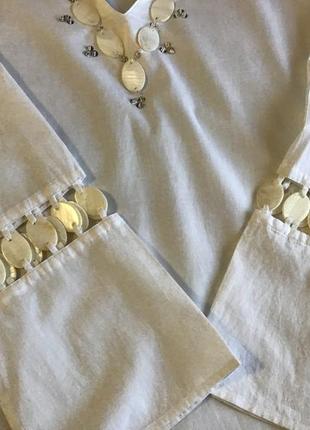 Туника блузка с натуральным перламутром marks&spenser р.527 фото