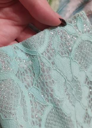 Ніжна неймовірна сукня бірюза, морський бриз, з люрексом6 фото