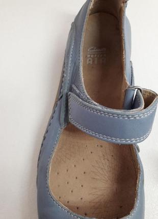 Туфли clarks серо-голубой цвет кожа3 фото