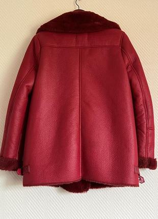 Червона дублянка bershka m