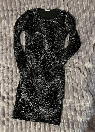 Блискуча окстамитова велюрова сукня на свято