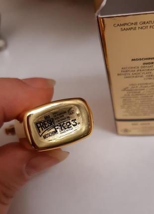 moschino gold fresh couture, парфюмированная вода (мини)3 фото