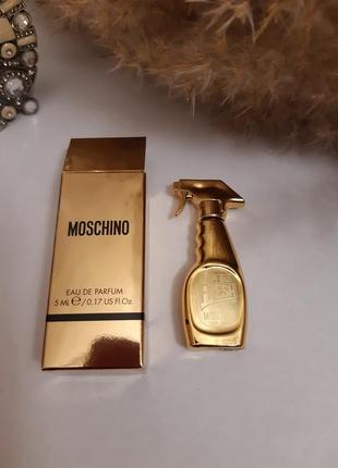 moschino gold fresh couture, парфюмированная вода (мини)2 фото