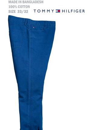 Джинсы tommy hilfiger оригинальные 100% хлопок синий джинс размер 33-325 фото