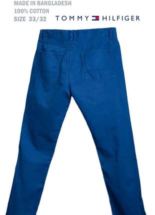 Джинсы tommy hilfiger оригинальные 100% хлопок синий джинс размер 33-326 фото