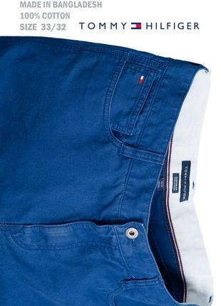 Джинсы tommy hilfiger оригинальные 100% хлопок синий джинс размер 33-329 фото