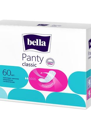 Щоденні гігієнічні прокладки bella panty classic. 60 шт.