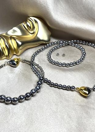 Чокер і браслет з гематиту