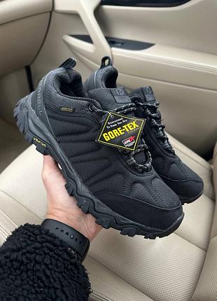 Трендові чоловічі водонепроникні кросівки merrell moab gore-tex black чорні гортекс